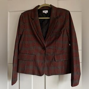 Croft and Barrow Plaid Women's Blazer Jacket - size medium